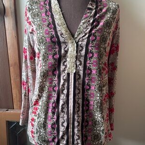 Floral Patterned Women's Top